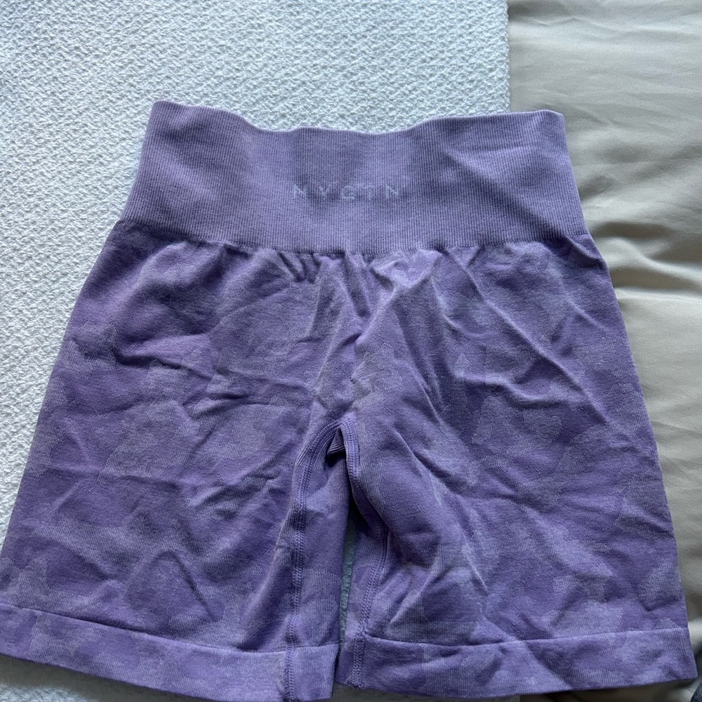 NVGTN Lilac Camo Seamless Shorts